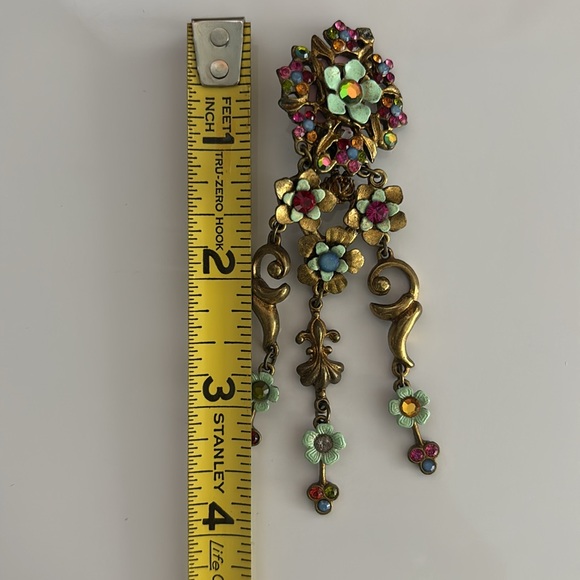 Michal Negrin Multi-Colored Cip-on Earrings - Picture 4 of 6